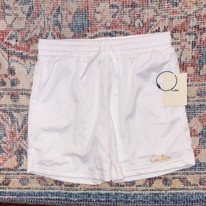 Cadets Check Out Mesh Shorts in White SZ 10/12 (25-28” Waist) NWT